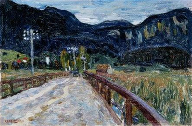 The Bridge 1902 Wassily Kandinsky Abstract Oil Painting